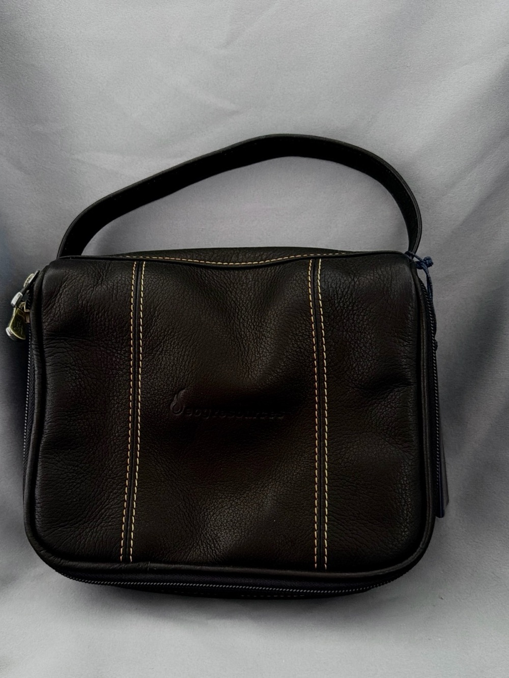 NEW LINKS & KINGS Leather Travel Crown Caddy Golf Toiletry Black MSRP$150